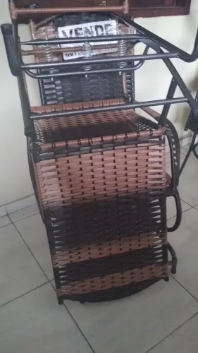 Cadeiras de balanço cobertura fibras sintéticas três molas novas direto da fábrica 