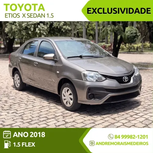 Toyota Etios X Sedan 1.5 Flex 16V 4P Mec. 2018