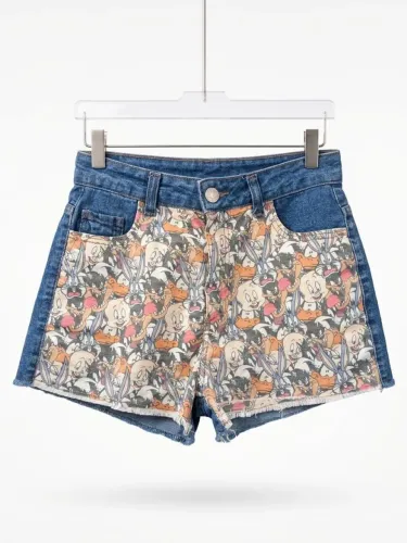 Short Jeans Looney Tunes Licenciado Warner Bros - Tamanho