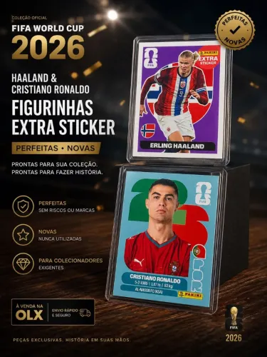 Figurinhas Extra Sticker do Halland & Cristiano Ronaldo normal