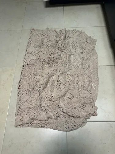 Colcha de cama solteiro de crochê 