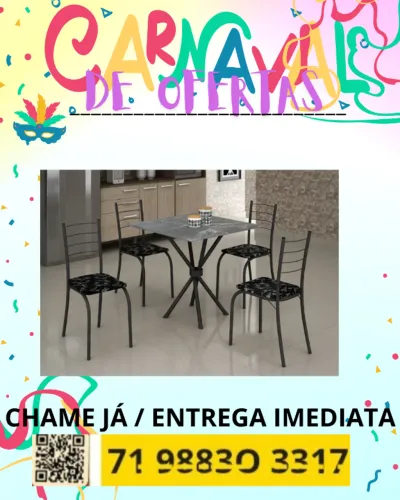 Mesa com cadeiras / Entrego Hoje / Pague ao Receber / Diversos Modelos 
