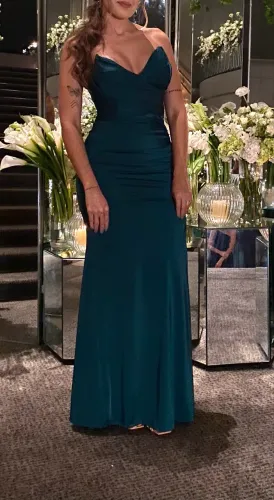 Vestido de Festa - verde Esmeralda