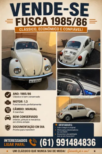 Volkswagen Fusca Fusca (gasolina) 1985