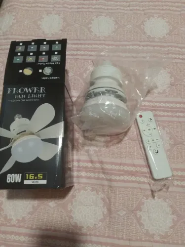 Ventilador de teto com controle remoto