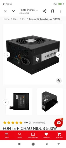 Fonte Pichau Nidus 500w