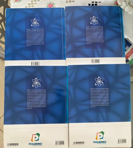 Coleção completa química poliedro! 4 volumes 