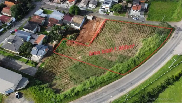 Terreno comercial com AMPLA frente de 54m rodovia bastante fluxo bairro imigrantes Criciúm