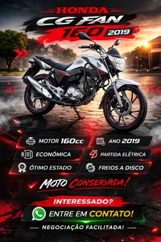 Moto Cg Fan 2019 em perfeito estado
