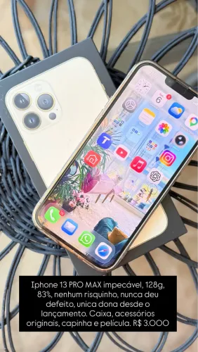 Iphone 13 pro max impecável 