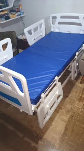 Cama hospitalar elétrica + colchão D28 + colchão casca de ovo + colchão de decúbito