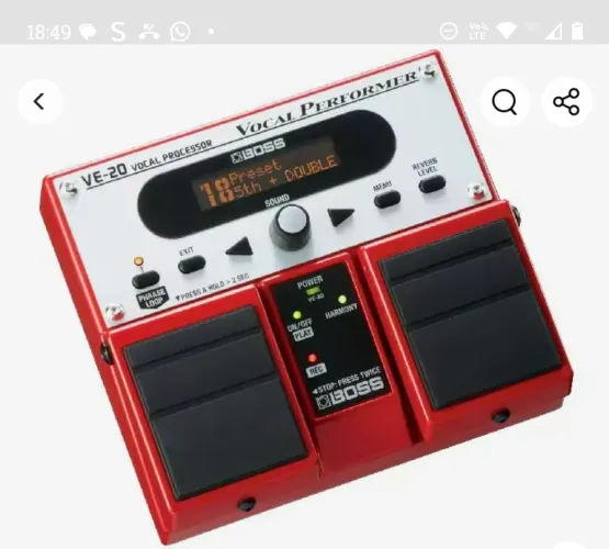 Pedal de voz Boss Ve-20
