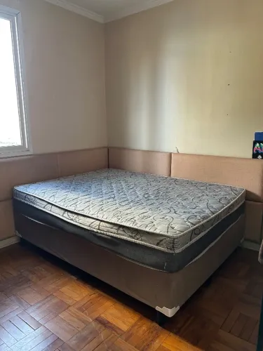 Cama casal (Box + Colchão Portobel D26)