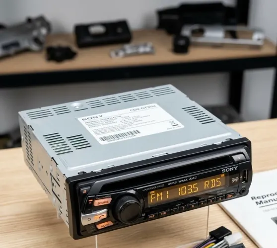 rádio automotivo Sony Xplod CDX-GT35U.