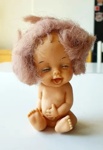 Brinquedo Vintage - Bonequinha Emborrachada (12 cm) - Anos 70