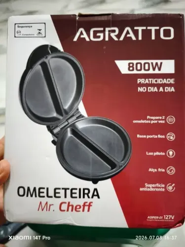 Omeleteira Agratto Mr Cheff Inox Redonda 127v / 220v