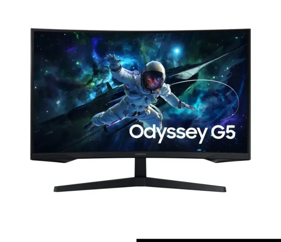 Monitor Gamer Samsung Odyssey G5, 32", QHD, 165Hz, 1ms, Freesync, HDMI E DP, Preto