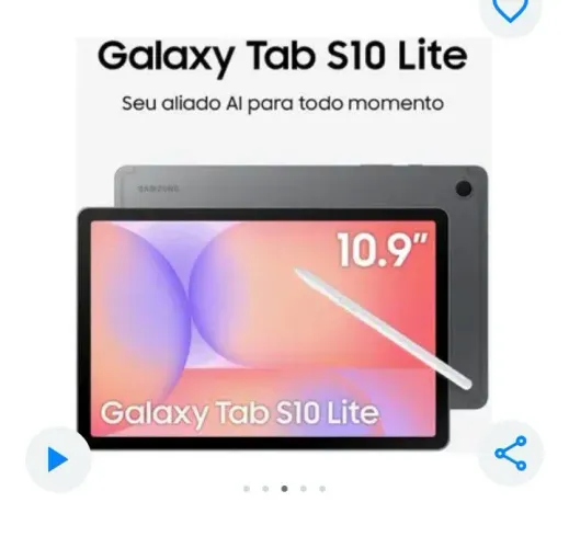 Tablet Samsung s10 lite 2 meses uso já com película de cerâmica 