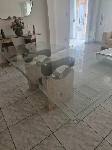 Tampo de vidro para mesa de jantar