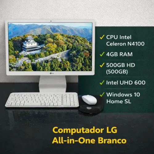 Computador All In One LG 22v280 a tela ja é o computador. 