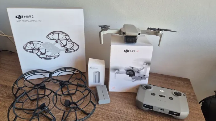 Dji Mini 4k Mt25d 5.8ghz, 2 Baterias E Protetor De Hélice (Usado)