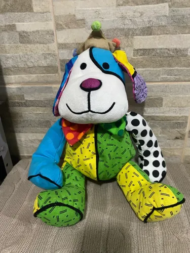 Pelúcia Pablo the Puppy  cachorro Romero Britto