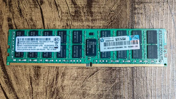 Samsung 16GB DDR4 ECC Registered (RDIMM) 2133MHz (2400MHz OC TESTADO EM XEON V4)