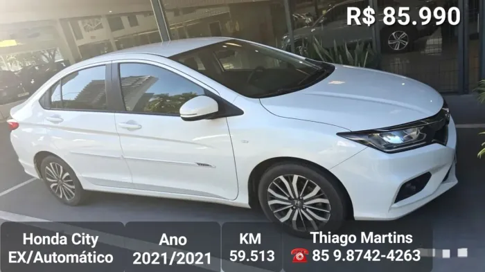 Honda City Sedan EX 1.5 Flex 16V 4P Aut. 2021