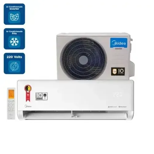 Ar Condicionado Split Inverter Midea AI Ecomaster 12000 BTUs Frio 42EZVCA12M5 220 Volts
