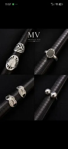 Anéis feminino prata 925