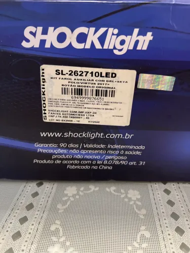Kit Farol de Milha Shocklight SL-262710LED Polo/Virtus 2017+