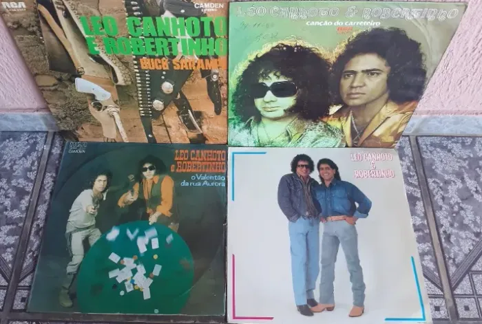 Lps - Léo canhoto & Robertinho - lote com 04 discos de vinil # música sertaneja