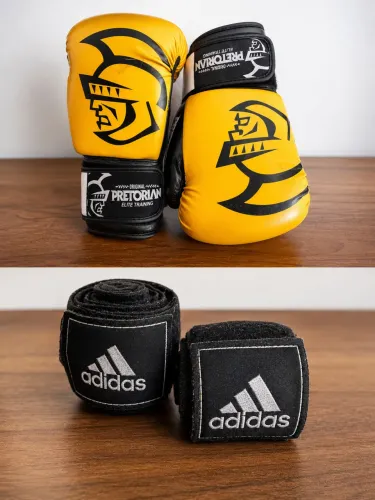 Luvas de Boxe + Bandagens Adidas