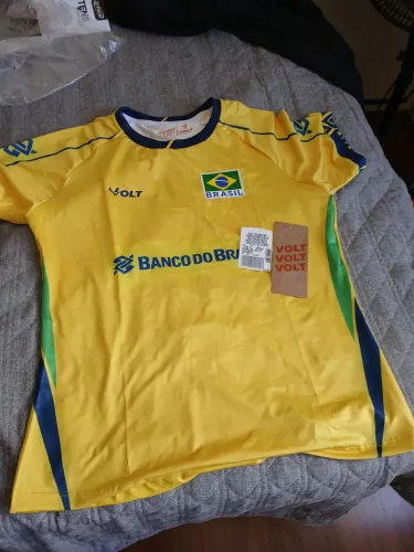 Camisa Oficial Seleção de Volei. Modelo A, Feminina, Tamanho G. Nunca usada.