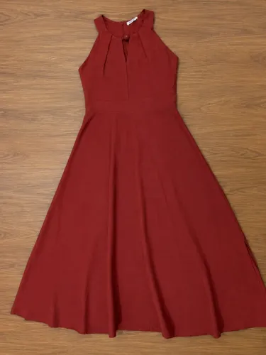 Vestido Midi Terracota 38