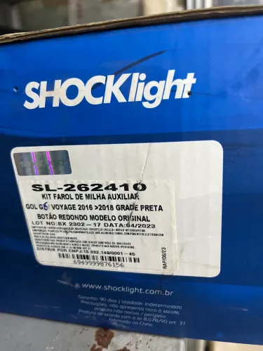 Kit farol de milha gol g6 chave original 