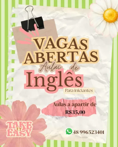 Aulas de inglês Teacher Samila