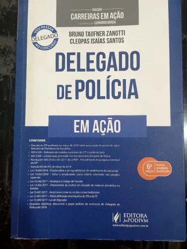 Livro Delegado de Polícia em ação 
