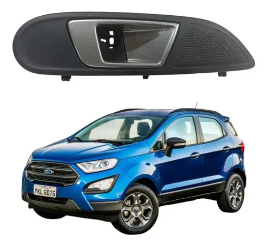 Maçaneta Interna Porta Dianteira Direita Ecosport 2013 A 18 Preto Dianteira