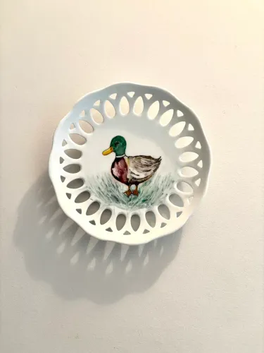 Prato pintado a mão