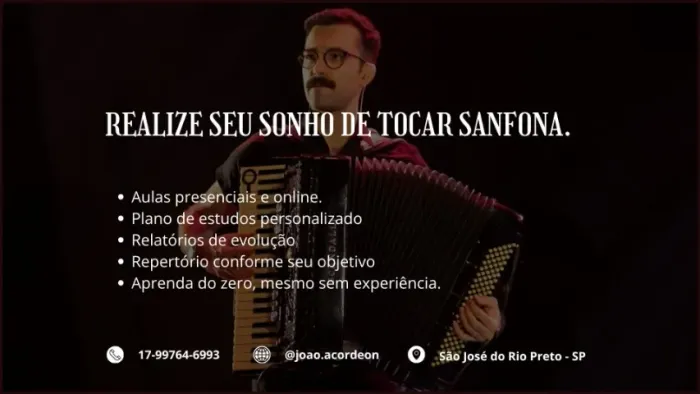 Aula de Acordeon - Sanfona