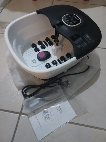 Hidromassageador para pés knqze com bolhas, aquecimento e infravermelho