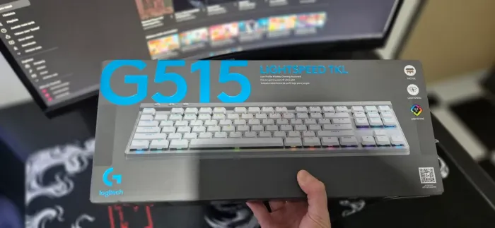 Teclado Gamer Mecânico Sem Fio Logitech G515 Lightspeed TKL Novo com Nota Fiscal