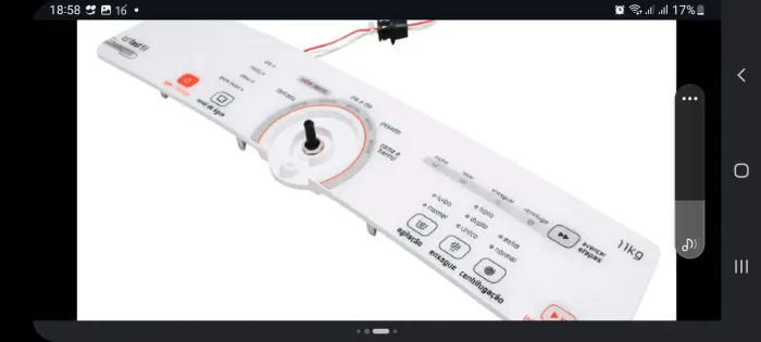 Placa interface lavadora Brastemp active 11kg 110v