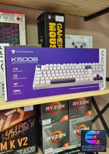 Teclado mecânico Machenike RGB novo, lacrado, com garantia!