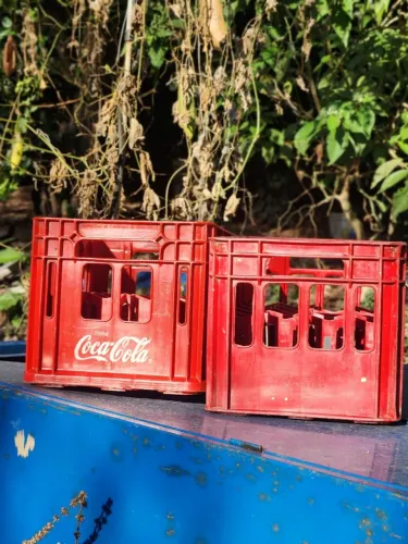 Engradado refrigerante coca cola