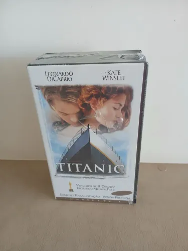 Fita VHS Dupla Titanic - Dublada - Lacrada - Raridade