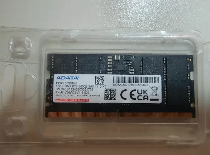 Memoria Notebook Adata 16GB DDR5 5600MHz