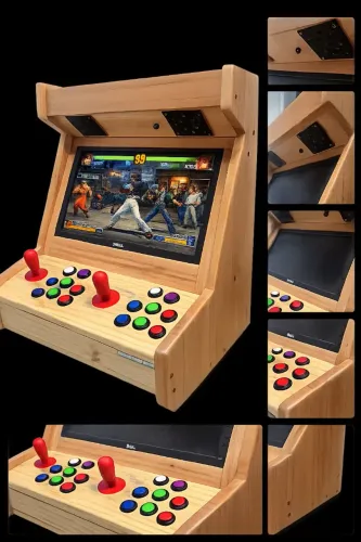Bartop Fliperama Arcade Rustico Area Gourmet Sala de Jogos Sitios Barbearia