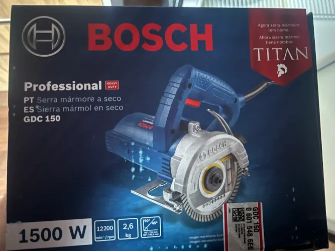 Serra mármore elétrica Bosch GDC 150 Titan 1500w